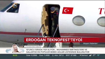 Başkan Erdoğan TEKNOFEST'e katıldı
