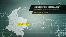 Colombia: durante 2018 han sido asesinados más de 162 líderes sociales