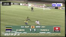 الشوط الاول مباراة تونس و الغابون 1-1 ربع نهائي كاس افريقيا 1996