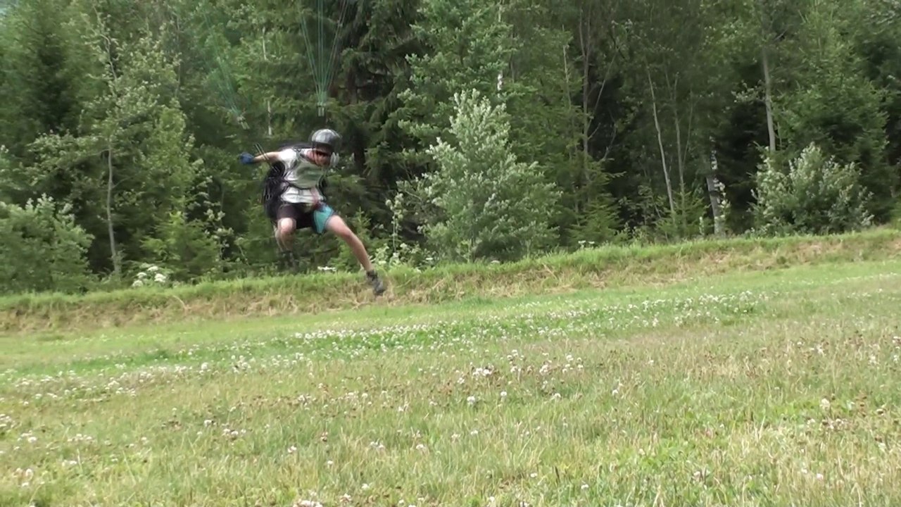 F-Gravity 2, gonflage au Bouchet, avant l’orage.