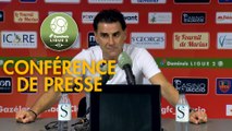 Conférence de presse Gazélec FC Ajaccio - AS Nancy Lorraine (0-1) : Albert CARTIER (GFCA) - Didier THOLOT (ASNL) - 2018/2019