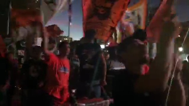 Les supporters de l'OM enflamment la Foire de Marseille