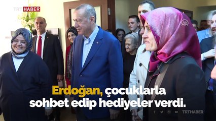 Cumhurbaşkanı Erdoğan, Kasımpaşa Çocuk Evleri Sitesi'ni ziyaret etti