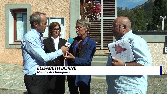 Hautes-Alpes: A 51, train, liaison avec l'Italie: entretien avec la ministre des transports