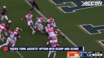 Clemson Defense Blows Up Georgia Tech Option For Fumble Recovery TD