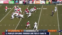 Virginia Tech RB Steven Peoples Explodes For 87-Yard TD vs. Old Dominion