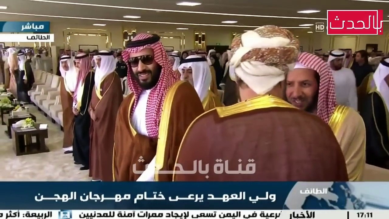 عاجل | لحظة وصول الامير محمد بن سلمان و برفقة محمد بن زايد لمهرجان ولي العهد للهجن بالطائف