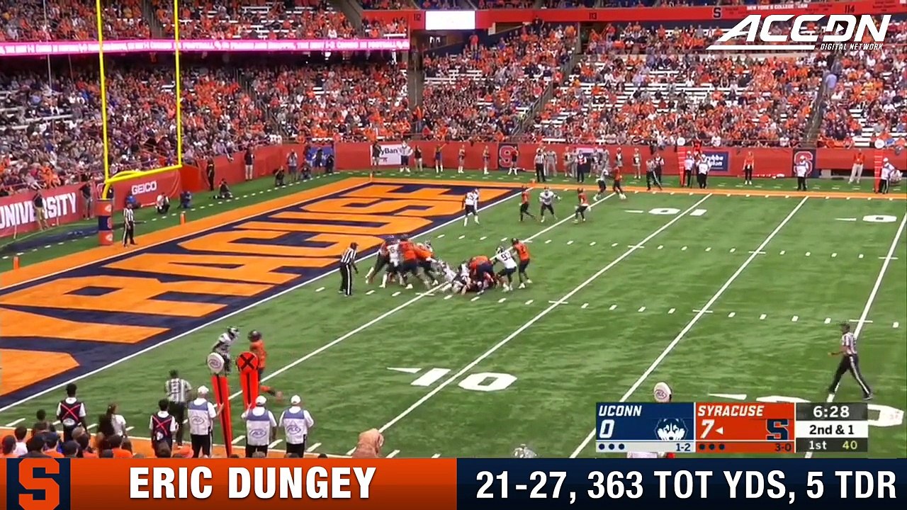 Syracuse QB Eric Dungey: 5 TD vs. UConn
