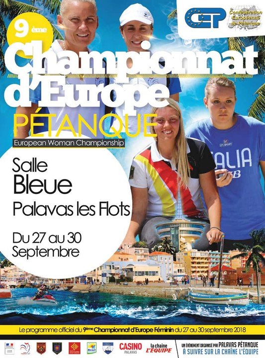 9e Championnat d'Europe Triplette Féminin à Palavas les Flôts (34)