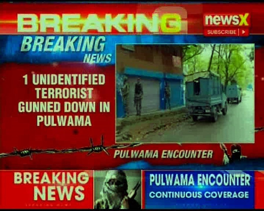 Jammu and Kashmir: One unidentified millitant killed during encounter bw militants & joint force