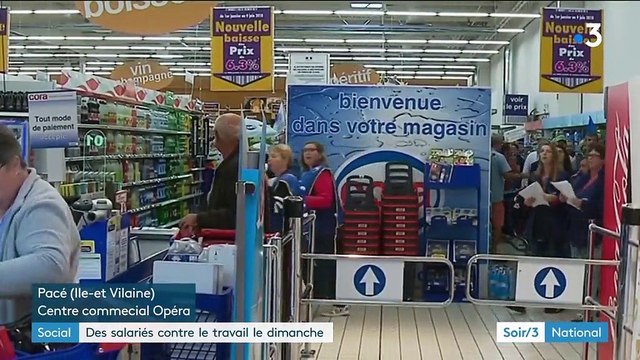 Ille-et-Vilaine : les salariés d'un supermarché se mobilisent contre l'ouverture le dimanche