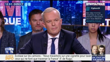 François de Rugy justifie son choix d'avoir pris l'hélicoptère lors de son dernier déplacement dans les Pyrénées