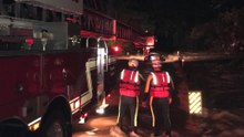 Firefighters Rescue Family Trapped in Car by Texas Floods