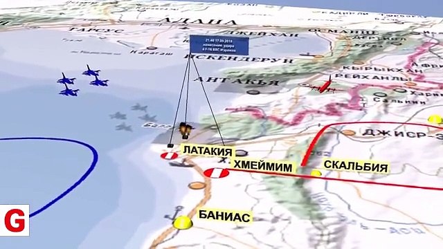 Rus uçağının düşüş anı 3D canlandırıldı