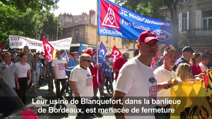 Les Ford européens en soutien de leurs collègues girondins