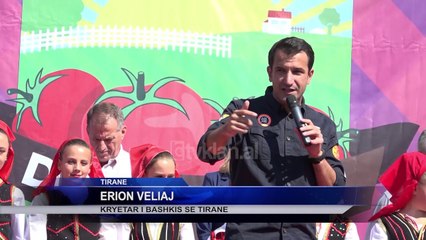 Investime ne fshatrat e Tiranes. Veliaj ne festen e domates ne “Shengjergj”