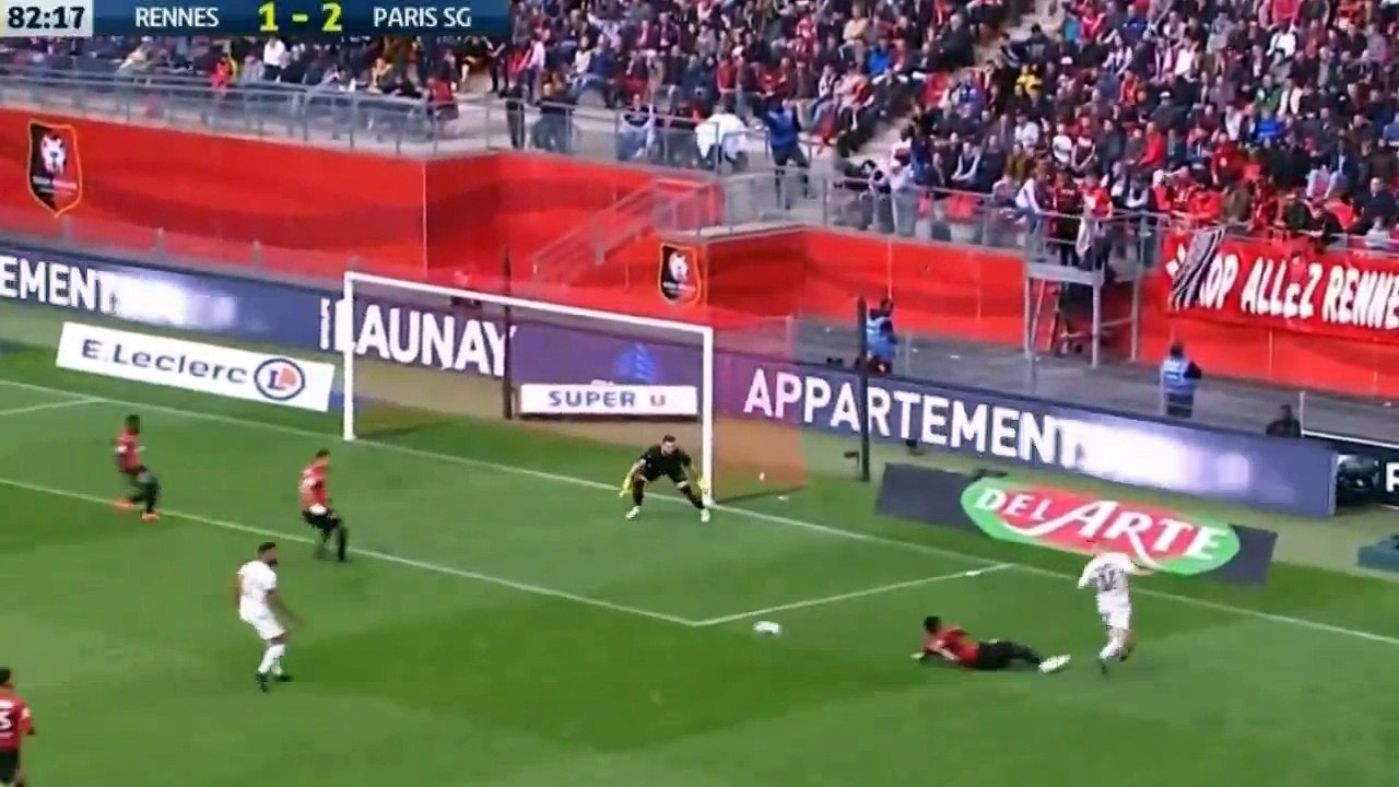 Eric Maxim Choupo-Mouting Goal - Rennes vs Paris Saint Germain 1-3 23/09/2018