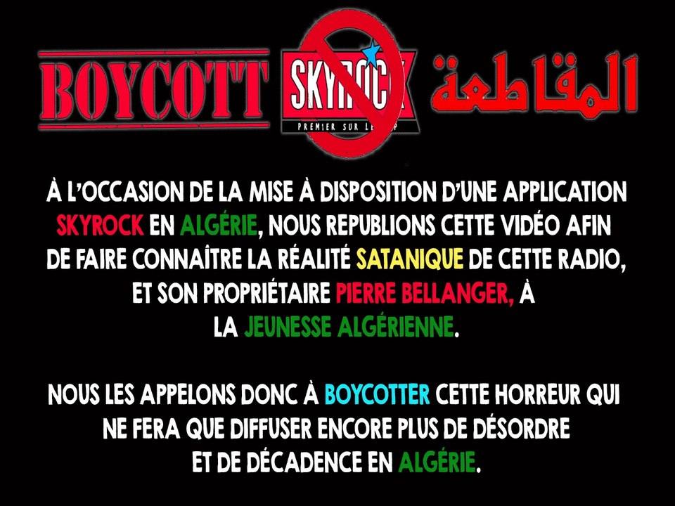 Appel au boycott : Skyrock lance une « mobi radio » dénommée « Skyrock Alger » par Salim Laïbi