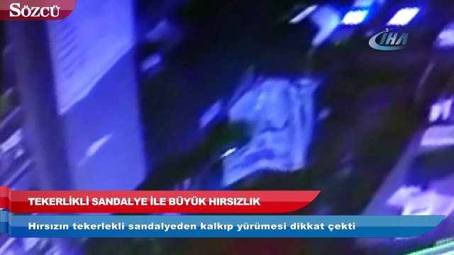 Tekerlekli sandalye ile geldiği marketten 40 bin TL’lik ürün çaldı