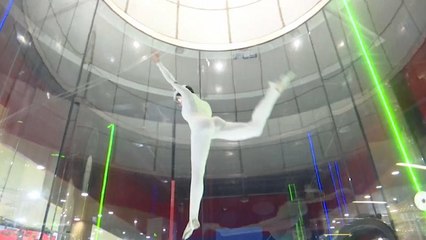 شاهد: حركات انسيابية في منافسات التزلج في الهواء في الصين