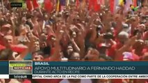 Brasil: apoyo multitudinario a Fernando Haddad en Recife