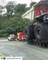 Remorquage d'un camion de 10m de haut !