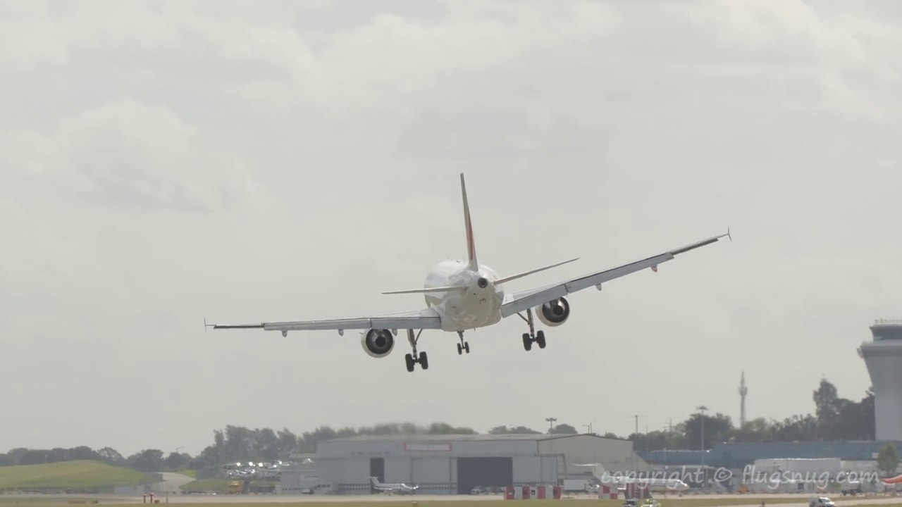 Tempête Ali - cet avion AirFrance n'arrive pas à atterrir !