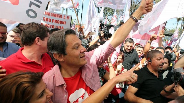 Haddad avança a duas semanas das presidenciais