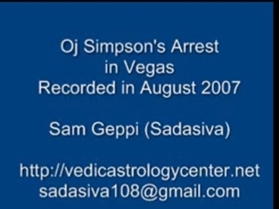 Oj Simpson Arrest Astro Chart