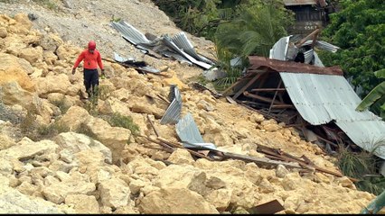 Philippines landslide: Anger over quarry operations in area