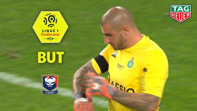 But Fayçal FAJR (31ème) / AS Saint-Etienne - SM Caen - (2-1) - (ASSE-SMC) / 2018-19
