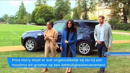 Ongemakkelijk moment prins Harry en moslima