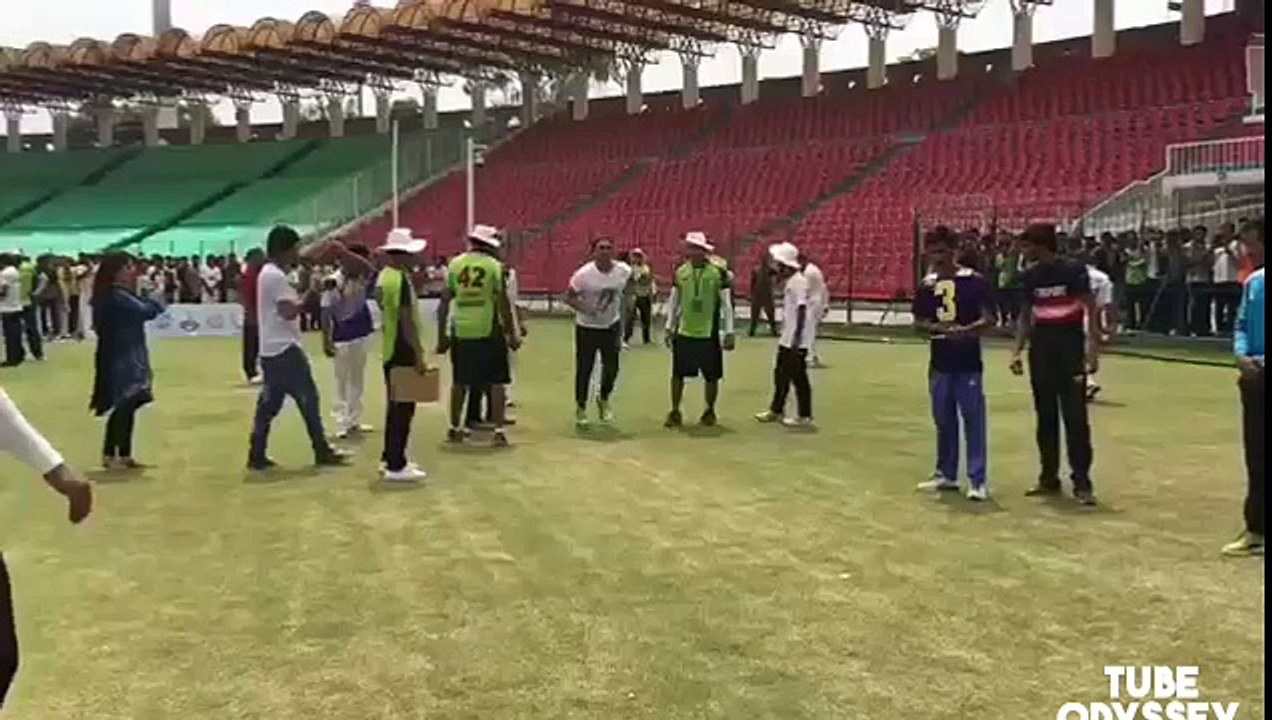 Shoaib akhtar bowling after a long time in nets...