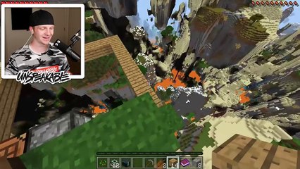 SURVIVING IN A CRAZY CLIFF SIDE MINECRAFT HOUSE!