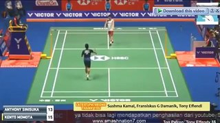 Final China Open 2018 • Luar biasa Anthony Ginting berhasil mengalahkan Kento Momoto di Final