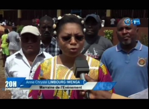 RTG/Clôture de la 5 ème édition des cours de vacances Jean batiste .k et remise de kits scolaire par la marraine Annie chrystel LIMBOURG