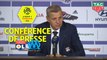 Conférence de presse Olympique Lyonnais - Olympique de Marseille (4-2) : Bruno GENESIO (OL) - Rudi GARCIA (OM) - 2018/2019