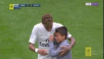 Give me your shirt! Crying kid getting susbtitute Neymar's top