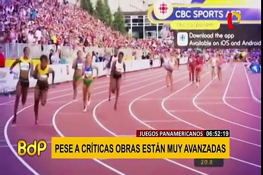 Juegos Panamericanos Lima 2019: pese a críticas obras están muy avanzadas