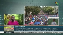 Costa Rica: continúan negociaciones entre gob. y movimiento de huelga