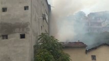 Bir Binada Patlama Sonucu Yangın Çıktı - Yangın Kontrol Altına Alındı