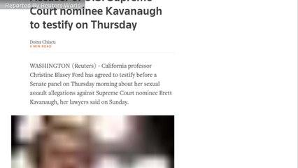 Professor Christine Blasey Ford to Testify on Thursday