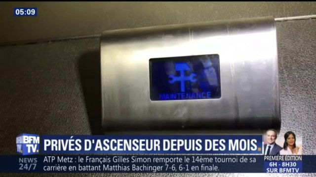 Je ne peux plus me soigner , témoigne l'habitante d'un immeuble sans ascenseur depuis 3 mois