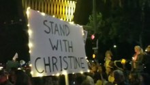 California Protesters Gather to Show Support for Christine Blasey Ford Amid Kavanaugh Row