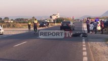 Report TV - Aksident në Lezhë, motori përplaset me Benzin, plagoset drejtuesi