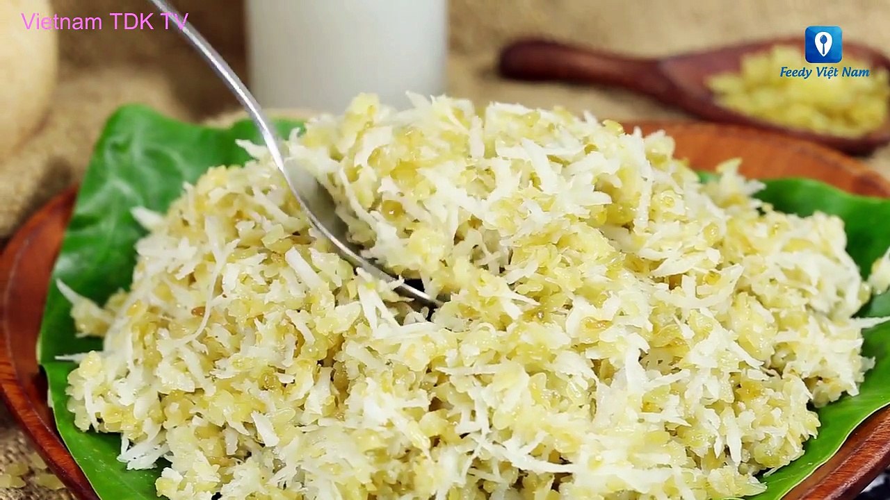 Hướng dẫn cách làm món CỐM DẸP TRỘN DỪA | Vietnam TDK TV