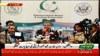 Federal Foreign Minister Shah Mehmood Qureshi's Press Conference at Washington USA