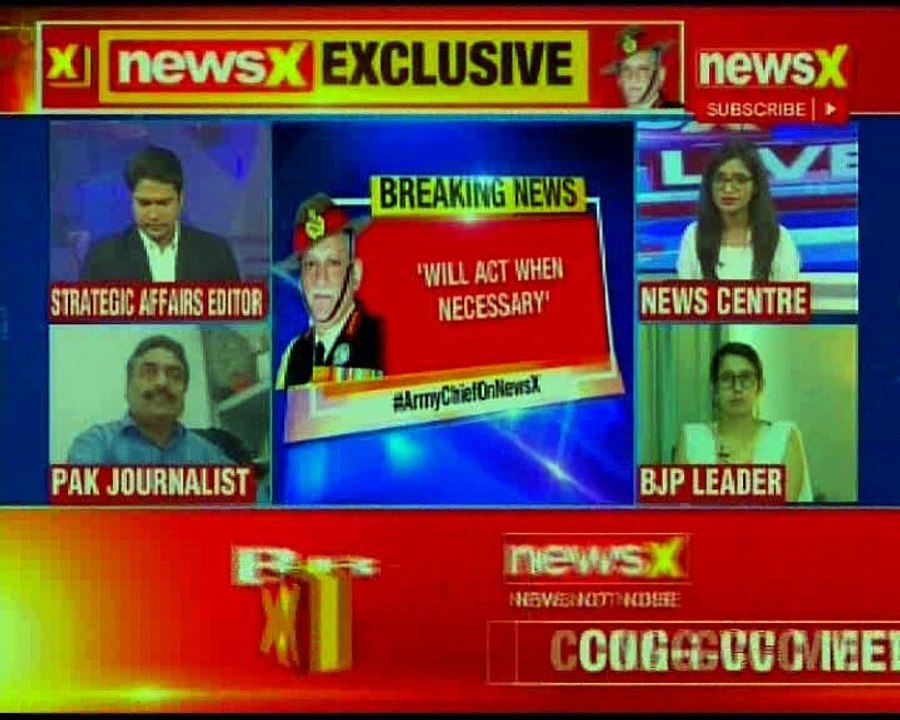 India-Pakistan relation: Anti-India activities are hurdle to peace, says Bipin Singh Rawat on NewsX