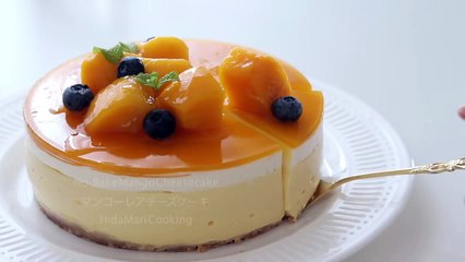 No-Bake Mango Cheesecake