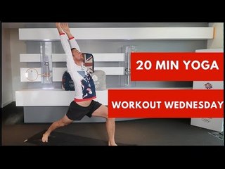 20 Min Yoga Workout with Olympic diver Leon Taylor | Workout Wednesday